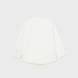 Camicia Manica Lunga Con Colletto Coreano In Cotone Neonato MAYORAL 1116B - MAYORAL - Luxury Kids