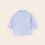 Camicia Manica Lunga In Cotone Con Papillon Neonato MAYORAL 1190 - MAYORAL - Luxury Kids