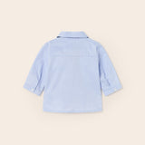Camicia Manica Lunga In Cotone Con Papillon Neonato MAYORAL 1190 - MAYORAL - Luxury Kids