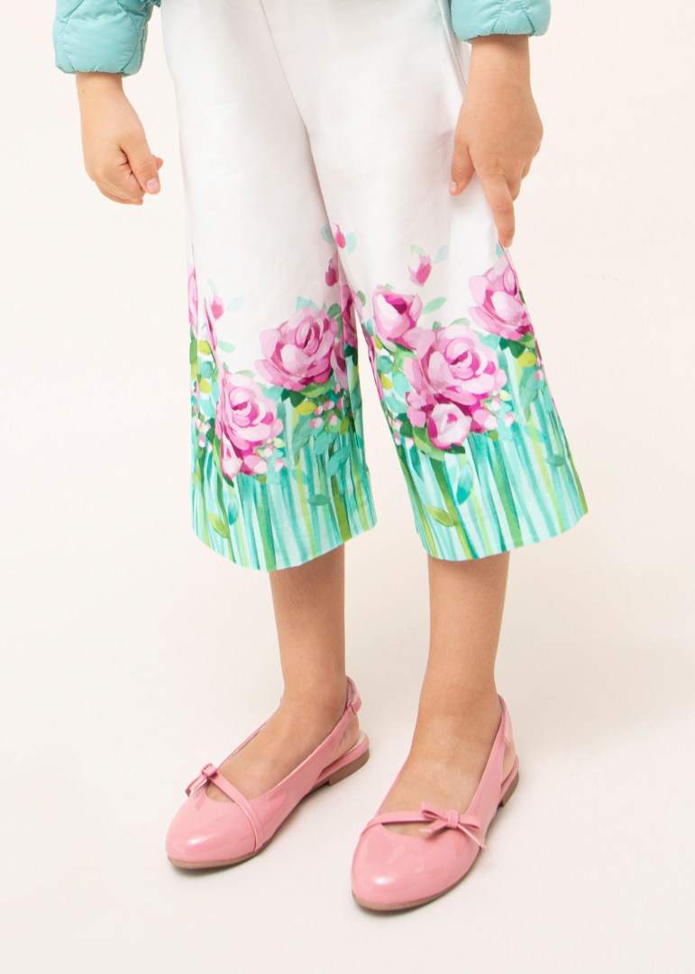 Completo 2 Pezzi Con Pantalone Cropped In Cotone Bambina MAYORAL 3510 - MAYORAL - Luxury Kids