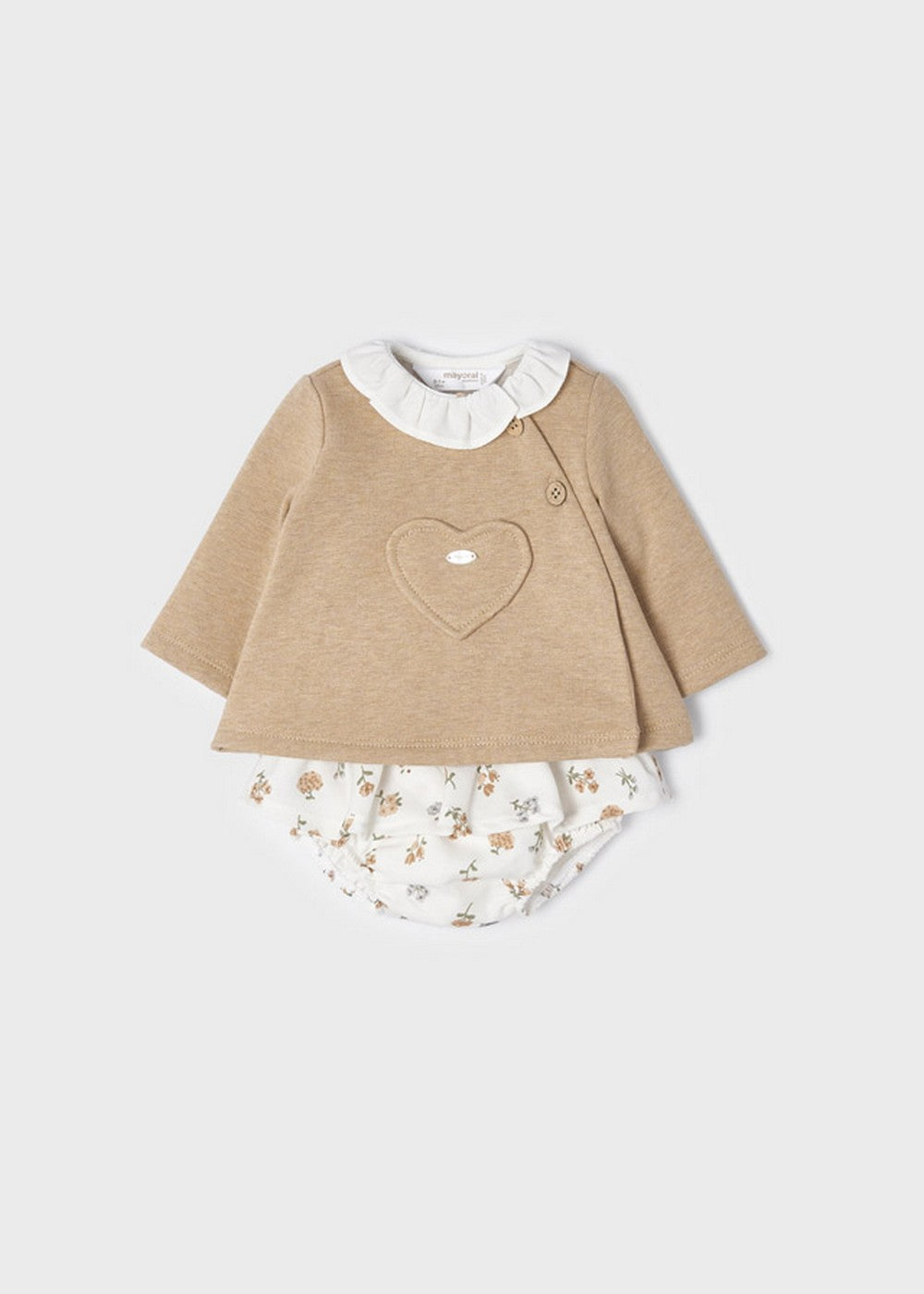 Completo 2 Pezzi In Caldo Cotone Con Culotte Neonata MAYORAL 2227 - MAYORAL - LuxuryKids