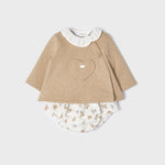 Completo 2 Pezzi In Caldo Cotone Con Culotte Neonata MAYORAL 2227 - MAYORAL - LuxuryKids