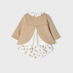 Completo 2 Pezzi In Caldo Cotone Con Culotte Neonata MAYORAL 2227 - MAYORAL - LuxuryKids