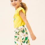 Gonna Pantalone Stampata In Cotone Bambina MAYORAL 3906 - MAYORAL - Luxury Kids