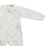 Tutina Intera In Filo Di Cotone Con Traforature Neonato/a WEDOBLE V2304346A - WEDOBLE - Luxury Kids