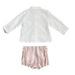 Completo Bermuda e Camicia in Cotone Neonato YOEDU 0353 - YOEDU - Luxury Kids