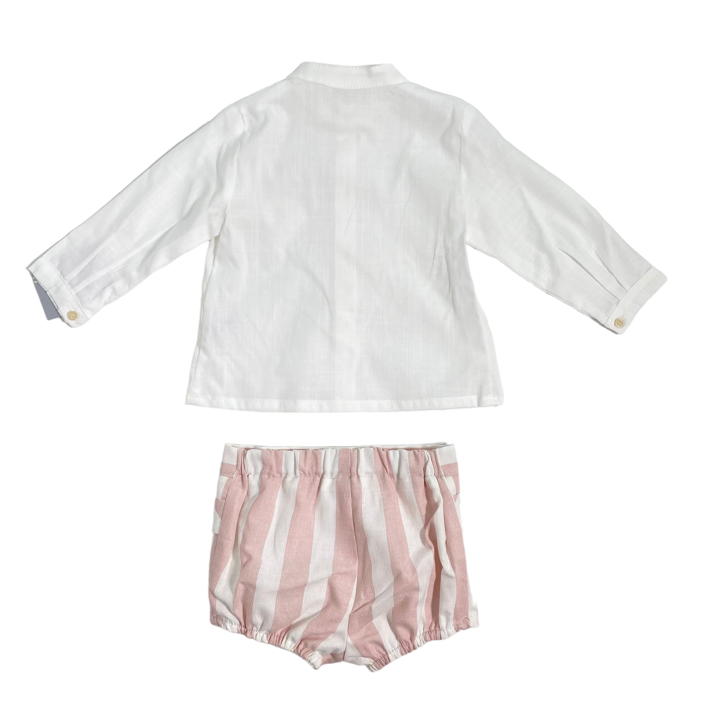 Completo Bermuda e Camicia in Cotone Neonato YOEDU 0353 - YOEDU - Luxury Kids