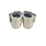 Scarpe Da Culla In Pelle Satinata Con Occhielli Neonato RIZITOS A2414S - RIZITOS - Luxury Kids