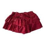 Pantaloncino Gonnellina In Velluto Neonata Bordeaux Phi Clothing 21560 - PHY CLOTHING - LuxuryKids