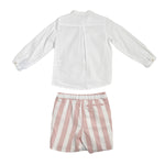 Completo Bermuda Con Camicia in Cotone Bambino YOEDU 1216 - YOEDU - Luxury Kids