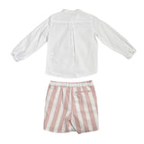 Completo Bermuda Con Camicia in Cotone Bambino YOEDU 1216 - YOEDU - Luxury Kids