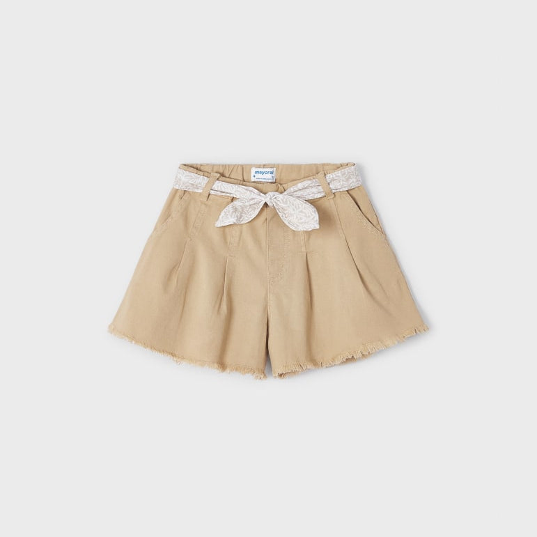 Shorts Con Cintura Stampata In Cotone Sostenibile Bambina MAYORAL 3209 - MAYORAL - Luxury Kids