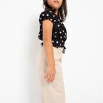 Pantalone Cropped Con Cintura In Cotone Bambina MAYORAL 3506 - MAYORAL - Luxury Kids