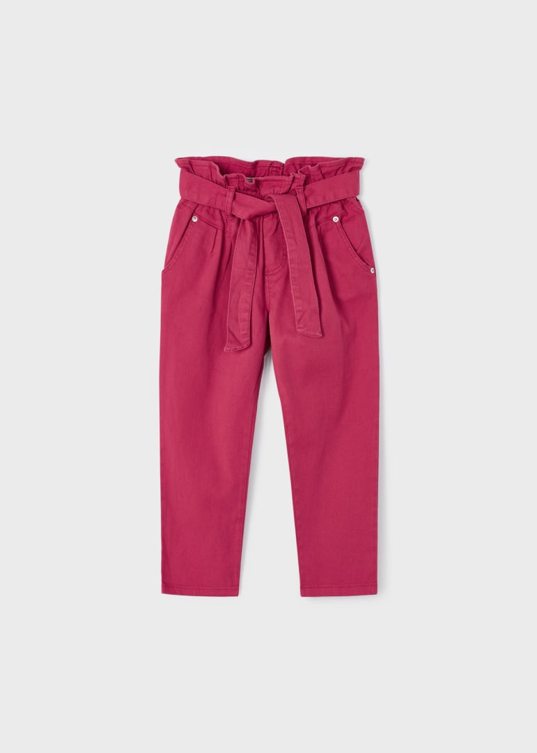 Pantalone Lungo Slouchy In Cotone Sostenibile Bambina MAYORAL 3502 - MAYORAL - Luxury Kids