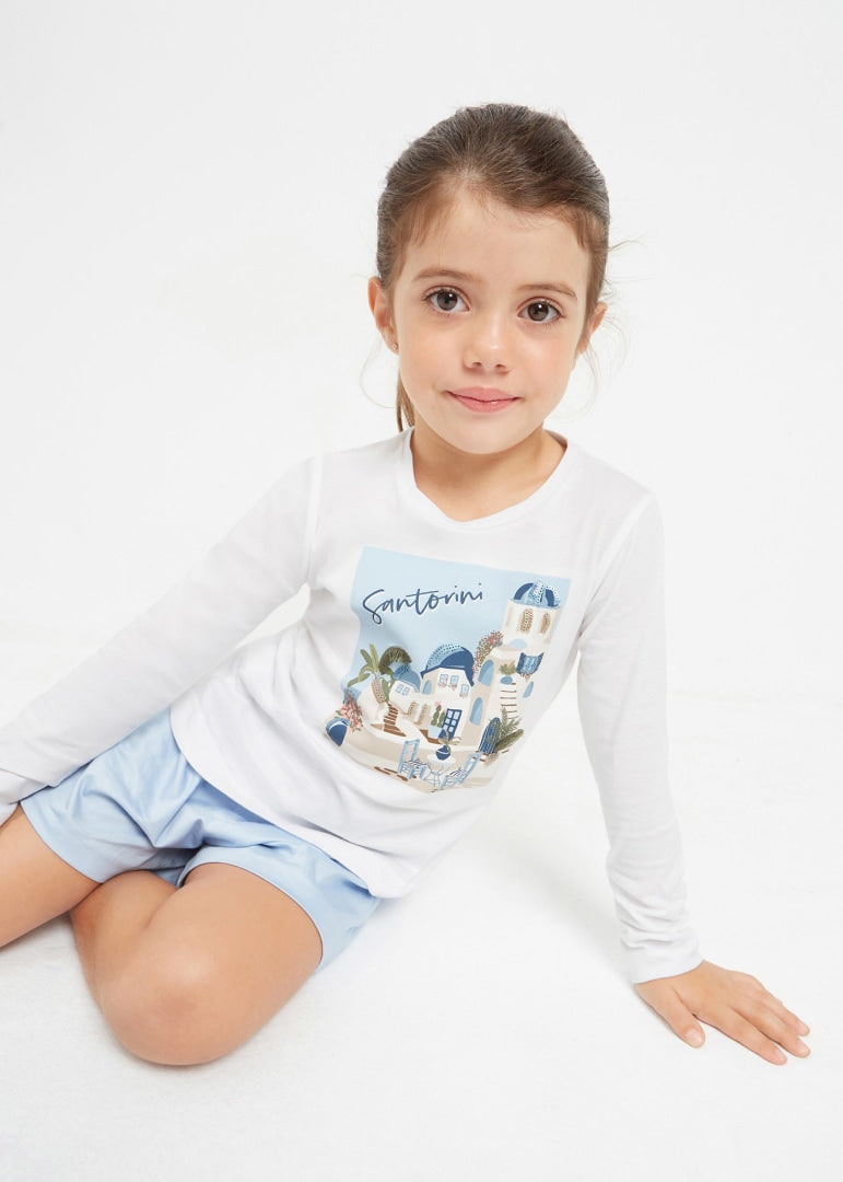 Set maglietta E Elastico In Cotone Bambina MAYORAL 3072 - MAYORAL - Luxury Kids