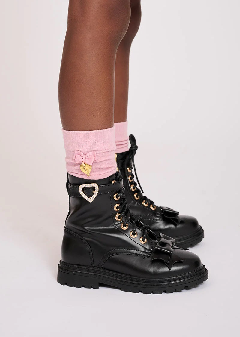 Calzini Alti Parigine In Caldo Cotone Bambina ANGEL'S FACE SOCKS