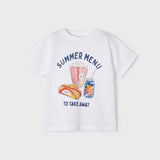 T-Shirt Con Stampa In Cotone Sostenibile Neonato MAYORAL 3012 - MAYORAL - Luxury Kids