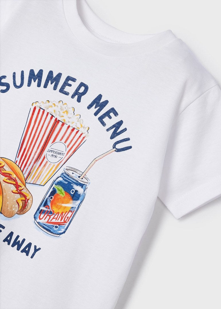T-Shirt Con Stampa In Cotone Sostenibile Neonato MAYORAL 3012 - MAYORAL - Luxury Kids