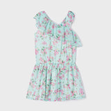 Tuta Corta Stampata In Chiffon Bambina MAYORAL 3842 - MAYORAL - Luxury Kids